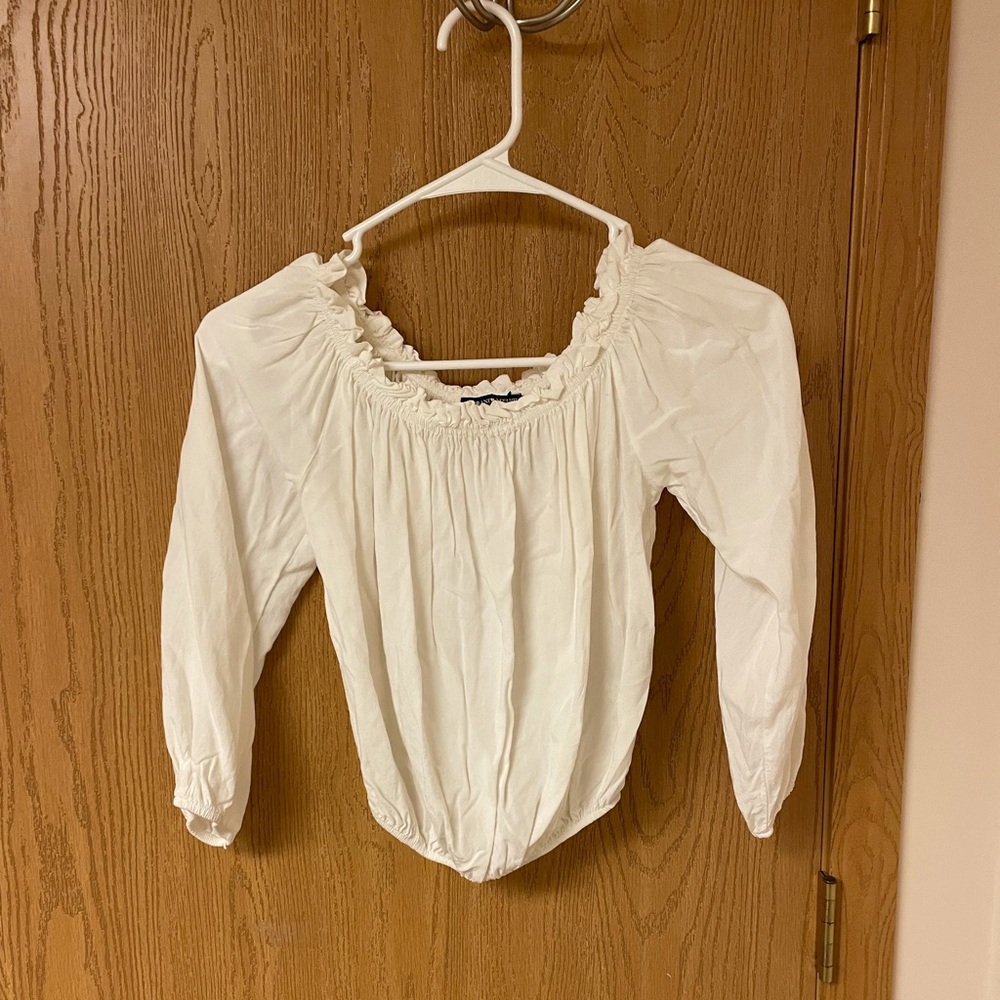 White off the shoulder top